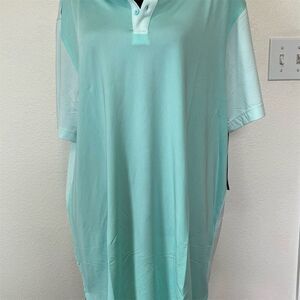 HEAD Men's Golf Polo Shirt XXL Ocean/White Collared Casual Summer Top​